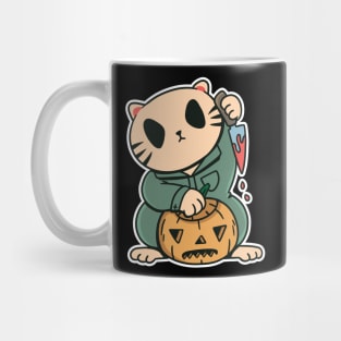 Killer Kitty - Cute Halloween T-Shirt Mug